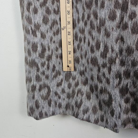 XS Gray leopard cheetah animal print trench Old Navy Extra Small - Picture 8 of 9